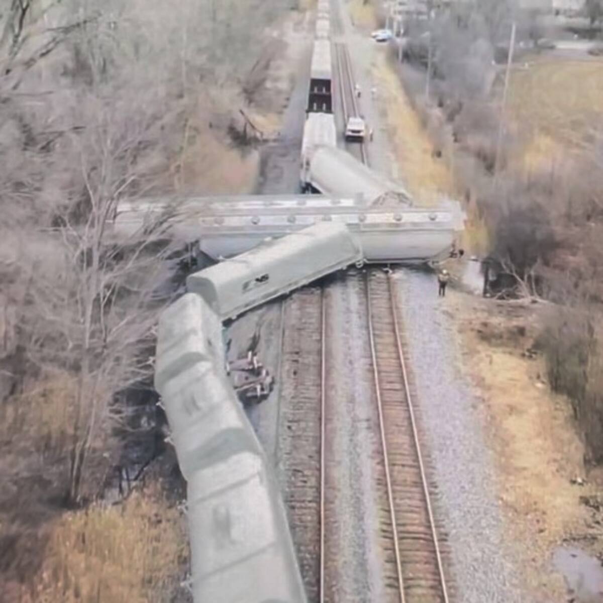 EE.UU. reporta un segundo tren descarrilado en febrero con material tóxico