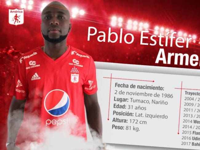 Pablo Armero fue oficializado como nuevo jugador del América