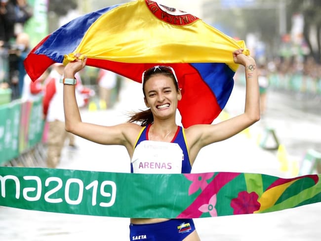 Sandra Arenas se colgó la medalla de Oro en los 20km marcha