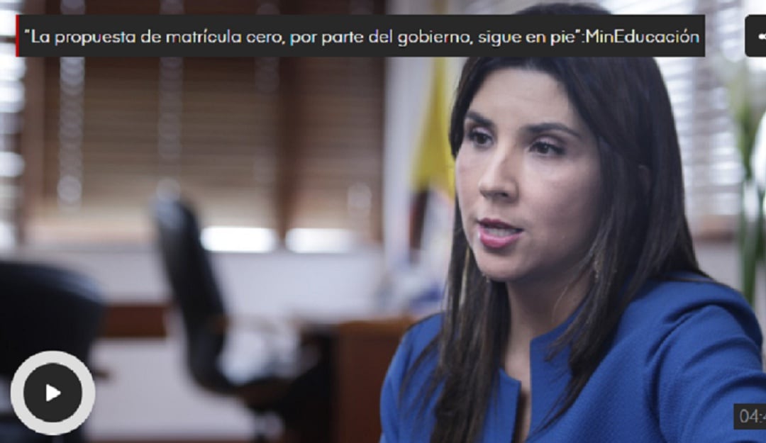 María Victoria Angulo, ministra de Educación