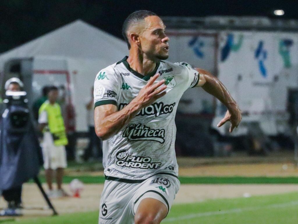 Anderson Plata anotó el gol del Deportivo Cali en Sincelejo / Twitter: @Asodeporcali.