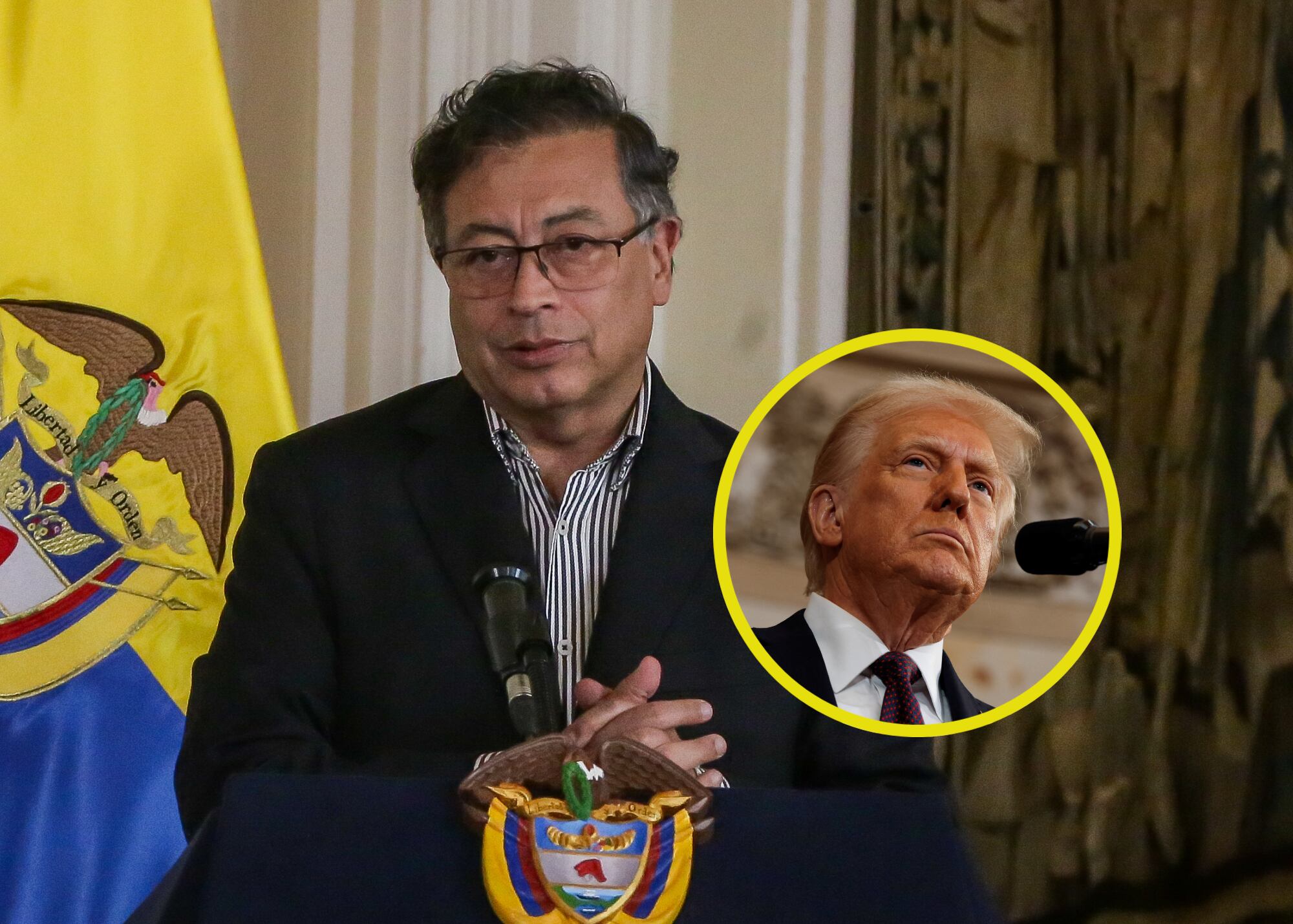 Gustavo Petro y Donald Trump | Foto: GettyImages