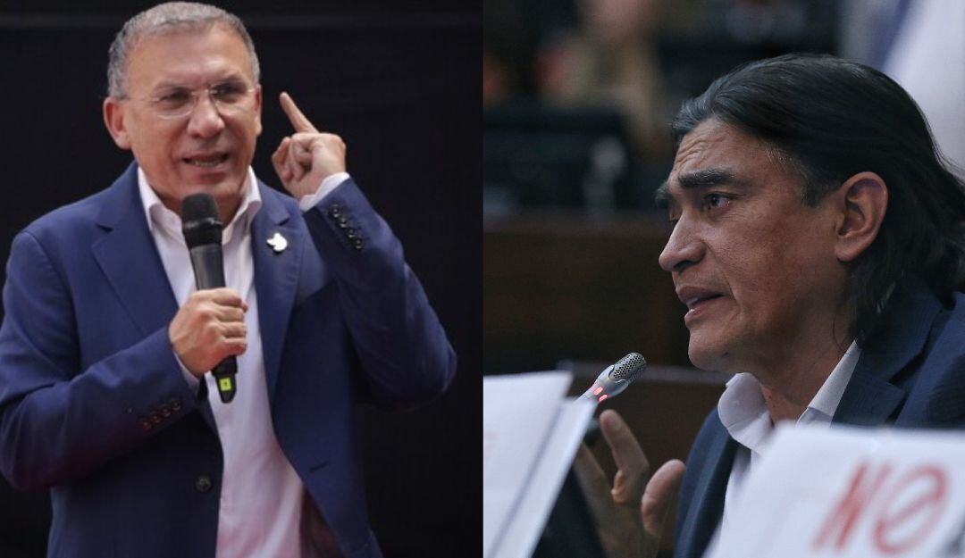 Roy Barreras y Gustavo Bolívar, integrantes del Pacto Histórico. 