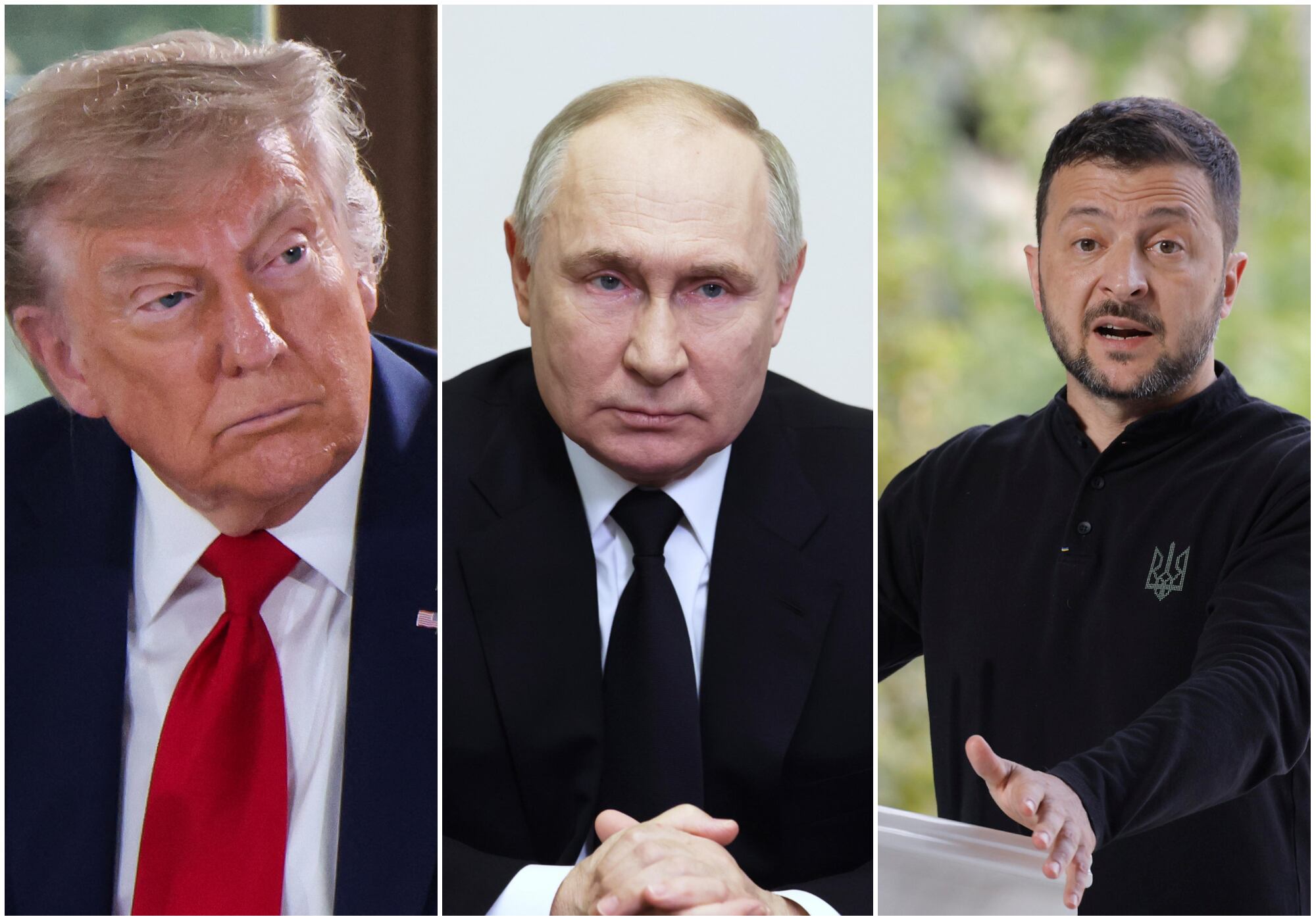 Trump reveló que habló con Putin tras su cumbre en EE.UU. con Zelenski y líderes europeos. Foto: Getty Images/ EFE.