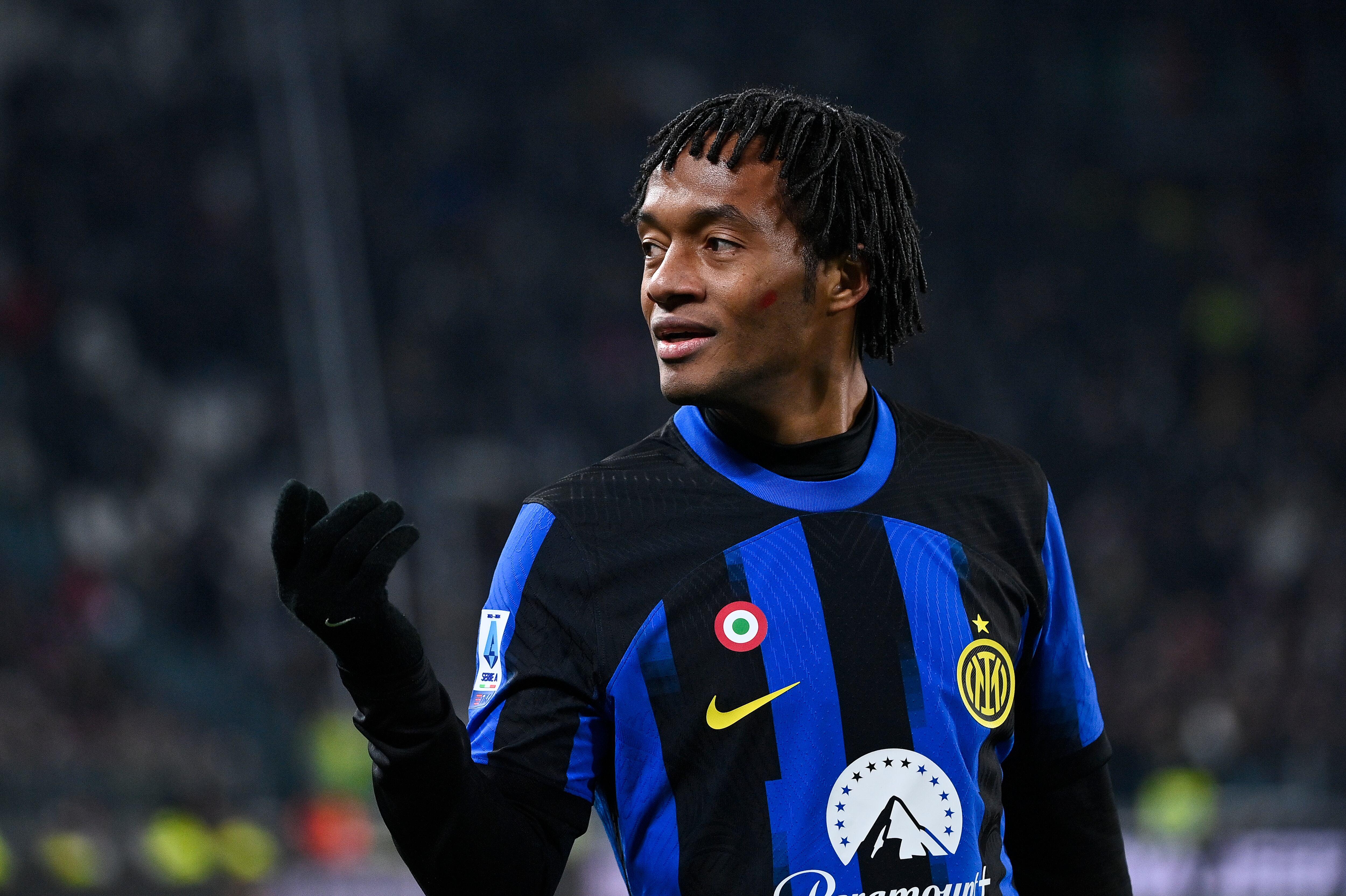 Juan Guillermo Cuadrado en su reaparición con el Inter de Milán ante Juventus | Foto: Stefano Guidi/Getty Images
