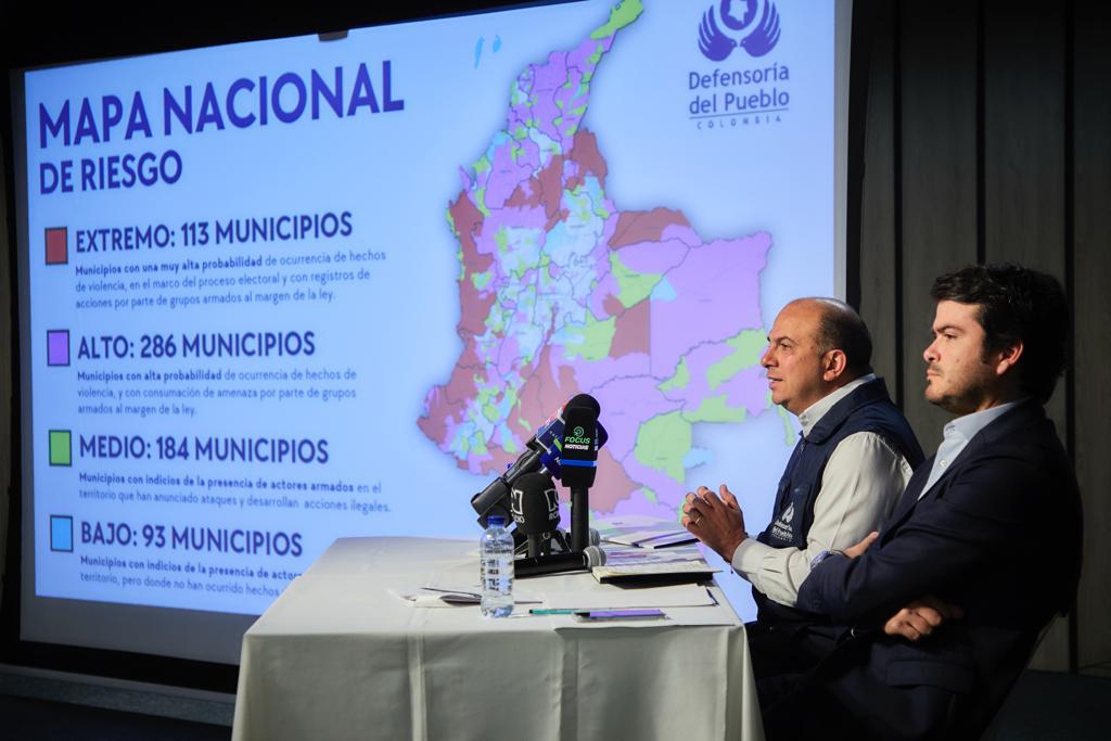 El Defensor del Pueblo, Carlos Camargo, presentó la Alerta Temprana del contexto electoral.