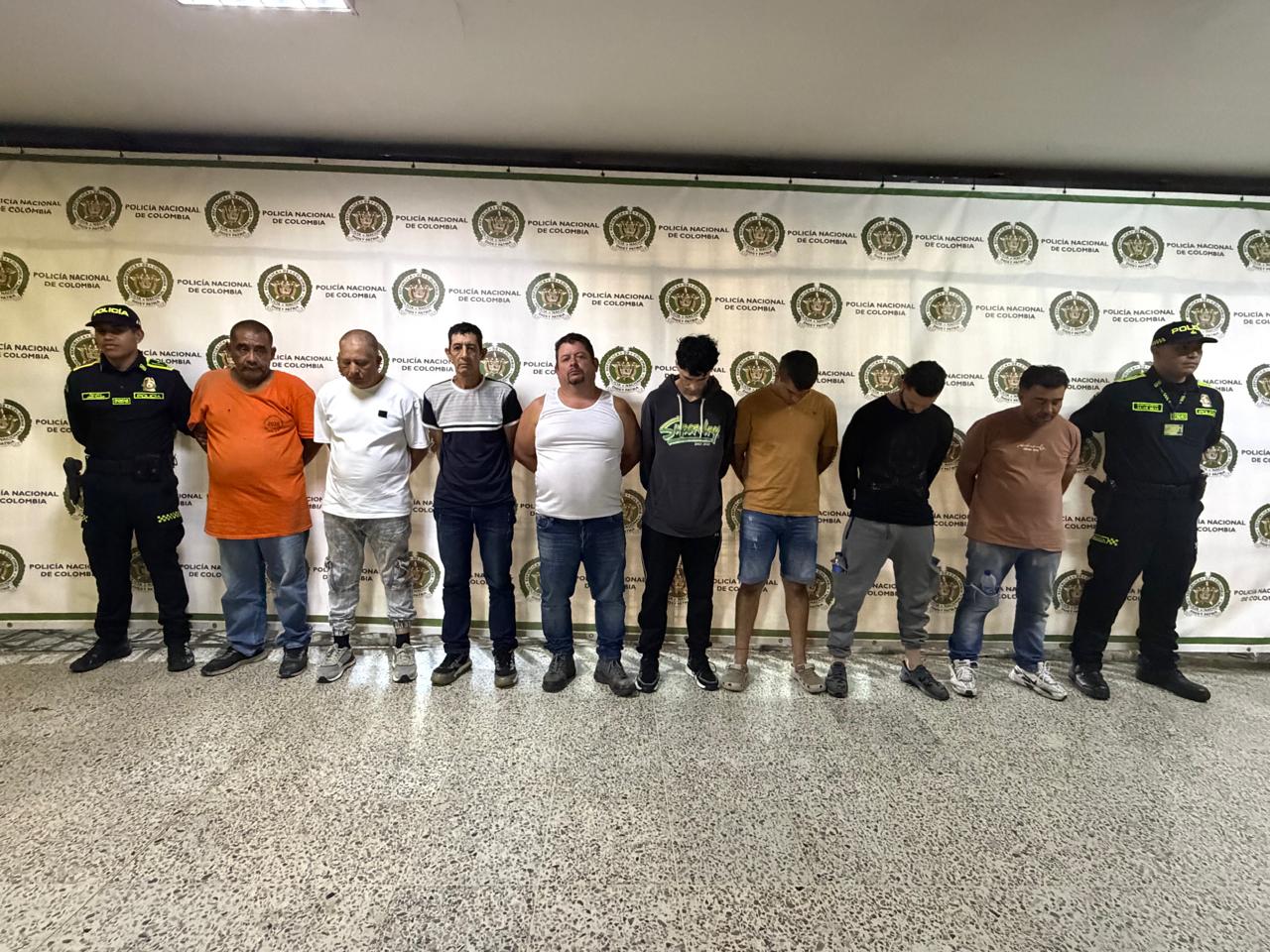Capturan a 10 personas por el robo de hidrocarburos a Ecopetrol en Antioquia. Foto: Policía Meval.