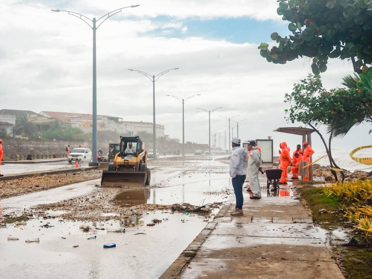 Distrito mantiene máxima capacidad operativa para atender frente frío en Cartagena