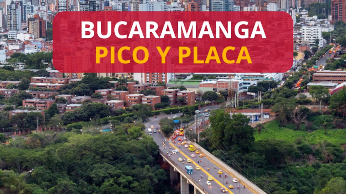 Así será la rotación del pico y placa a partir del 6 de julio en Bucaramanga
