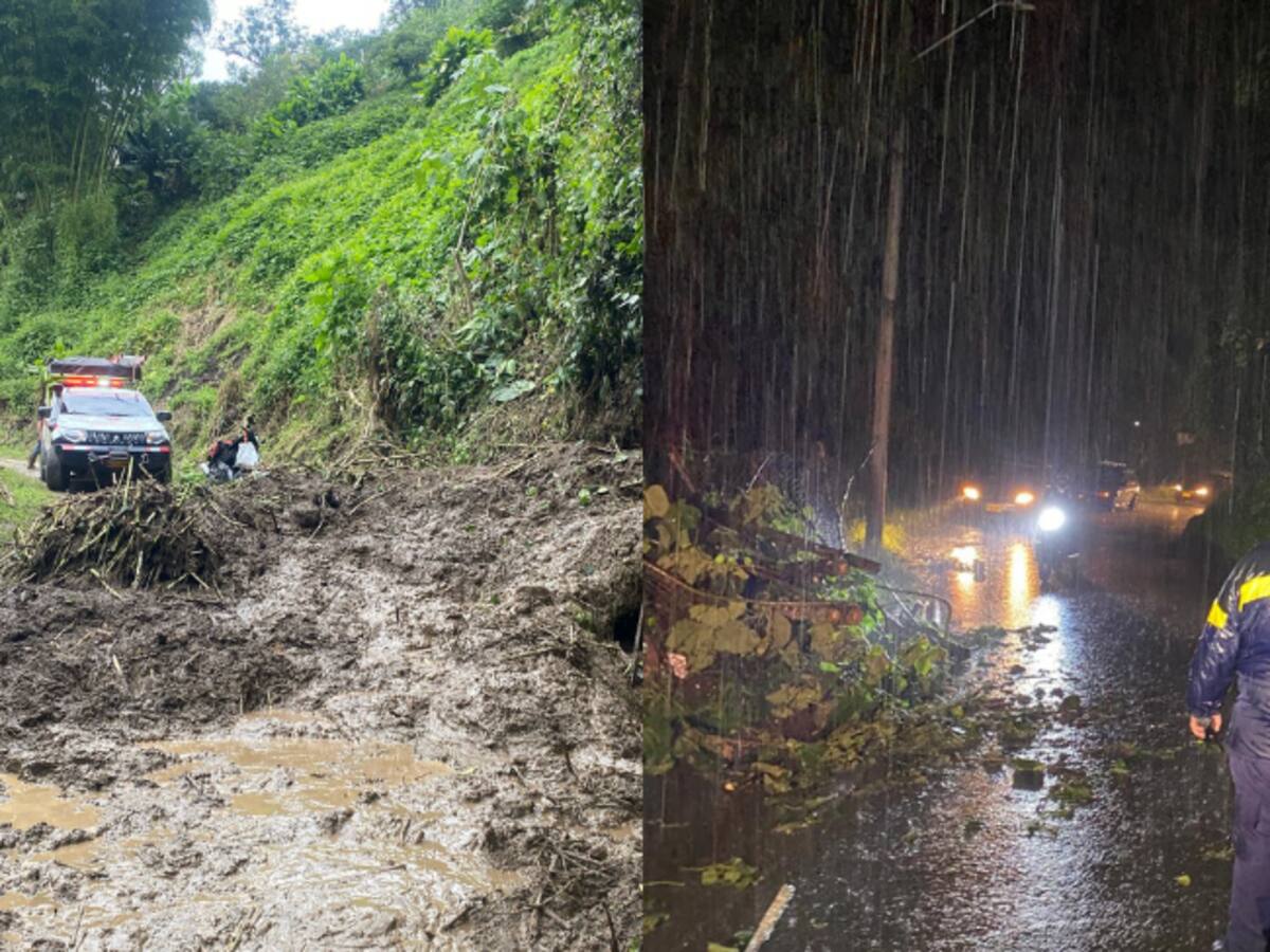 Varios deslizamientos e inundaciones se han registrado en zona urbana y rural de Villamaría, Caldas