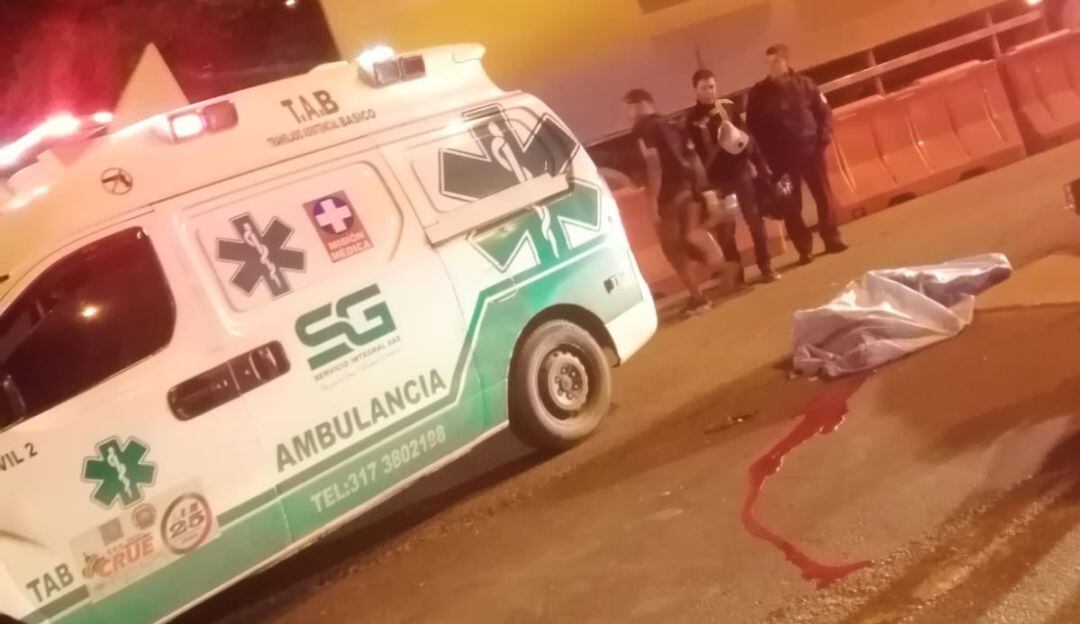 Accidente de moto en Piedecuesta