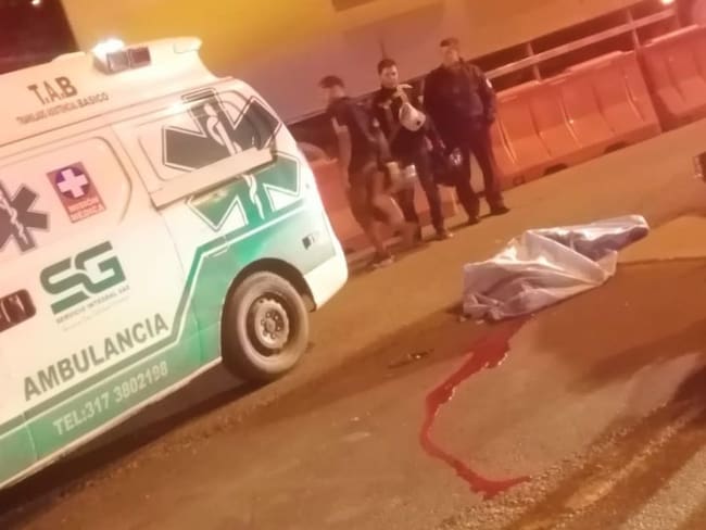 Accidente de moto en Piedecuesta