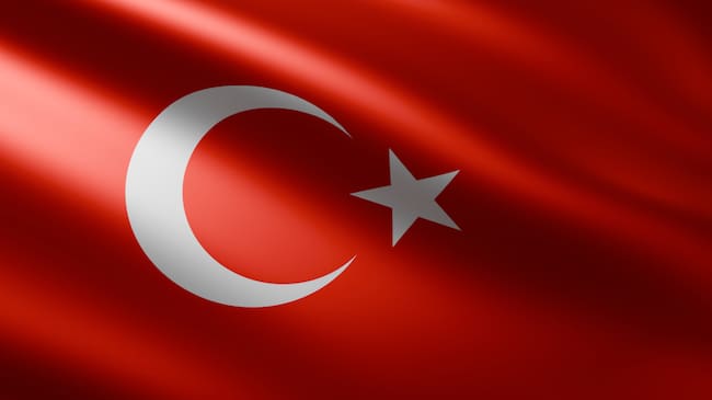 Bandera de Turquía. Foto: Getty Images