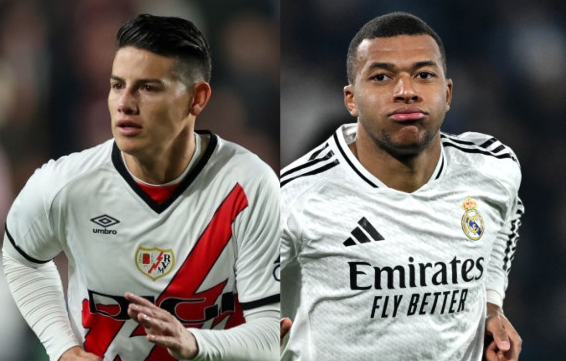 James Rodríguez  y Kilyan Mbappé / Getty Images