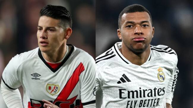 James Rodríguez y Kilyan Mbappé / Getty Images