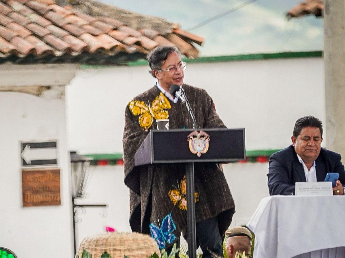 El presidente Gustavo Petro destacó el trabajo que ha realizado en Boyacá la Agencia Nacional de Tierras, en cabeza del director, Felipe Harman / Foto: ANT.