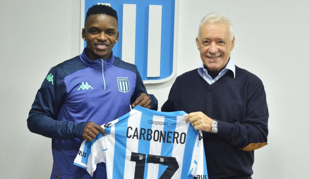 Johan Carbonero, presentado como nuevo jugador de Racing