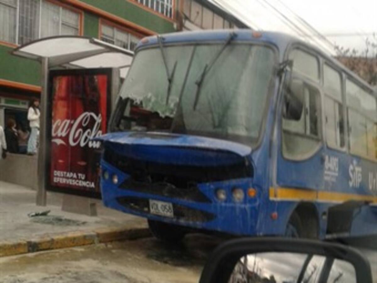 Bus del SITP se incendió en el occidente de Bogotá