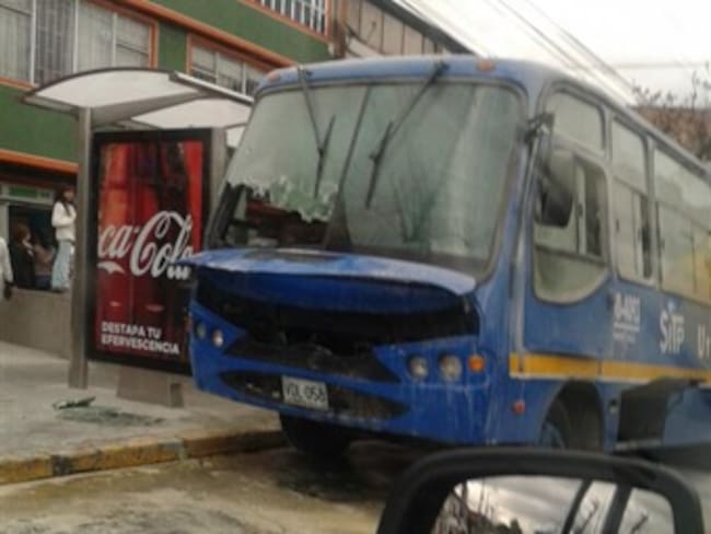 Bus del SITP se incendió en el occidente de Bogotá
