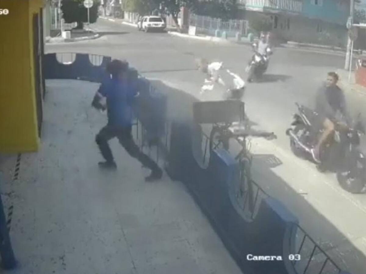 "Yo tiré el celular": Domiciliario al que intentaron robar en Barranquilla