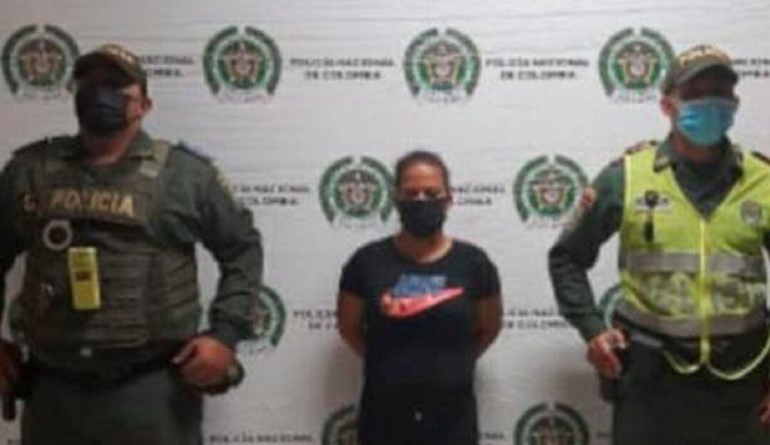 La mujer fue capturada por la Policía