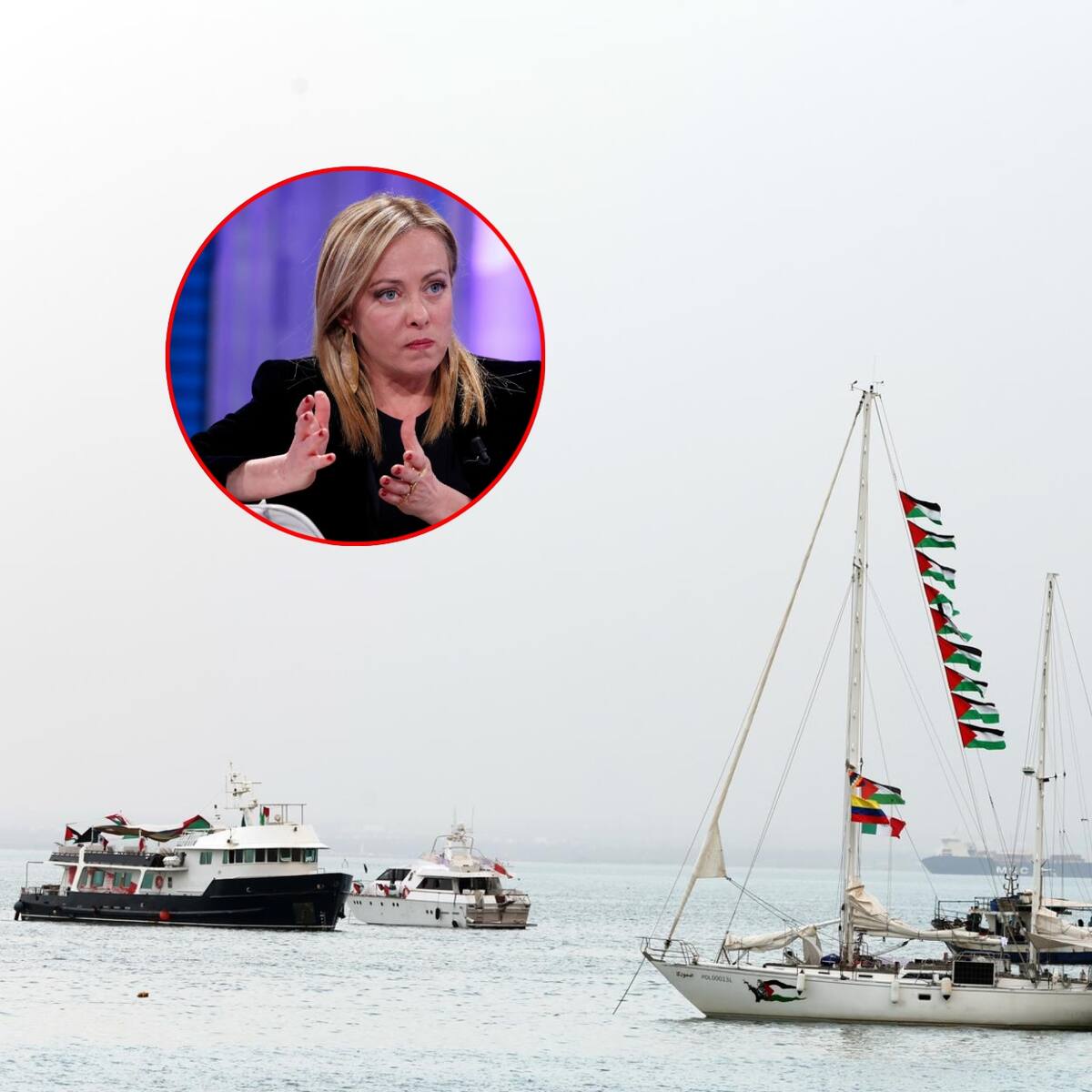 Primera ministra de Italia exige a Israel la liberación de activistas de la Flotilla Global Sumud