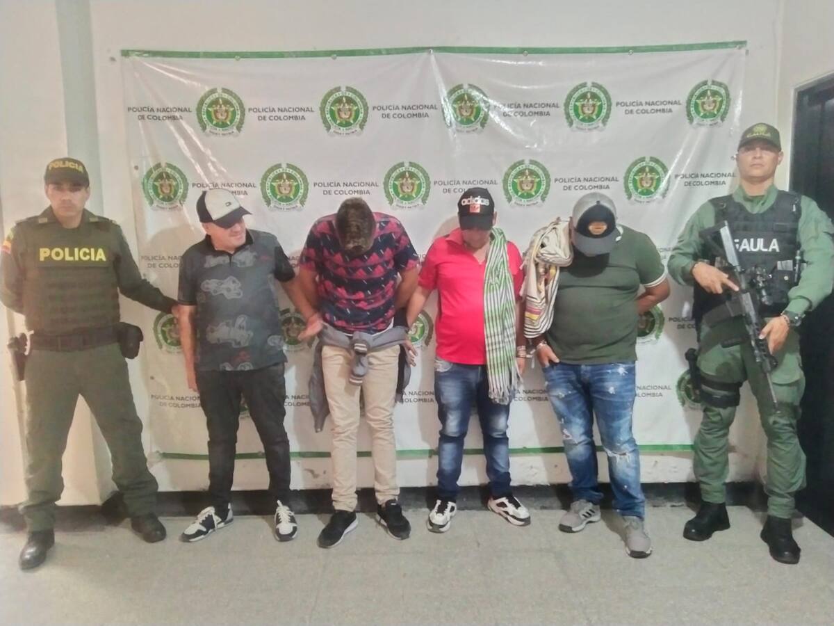 Por hurto fueron capturadas cuatro personas en Pitalito - Huila