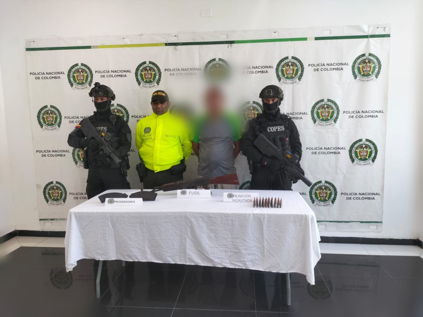 Captura de alias Víctor en Barranquilla./ Policía Mebar