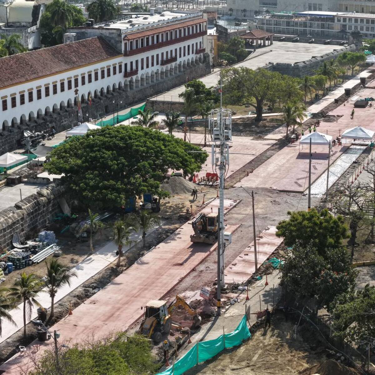 ‘Corredor Histórico’ de Cartagena ya tiene 63 % de avance: será habilitado en Semana Santa