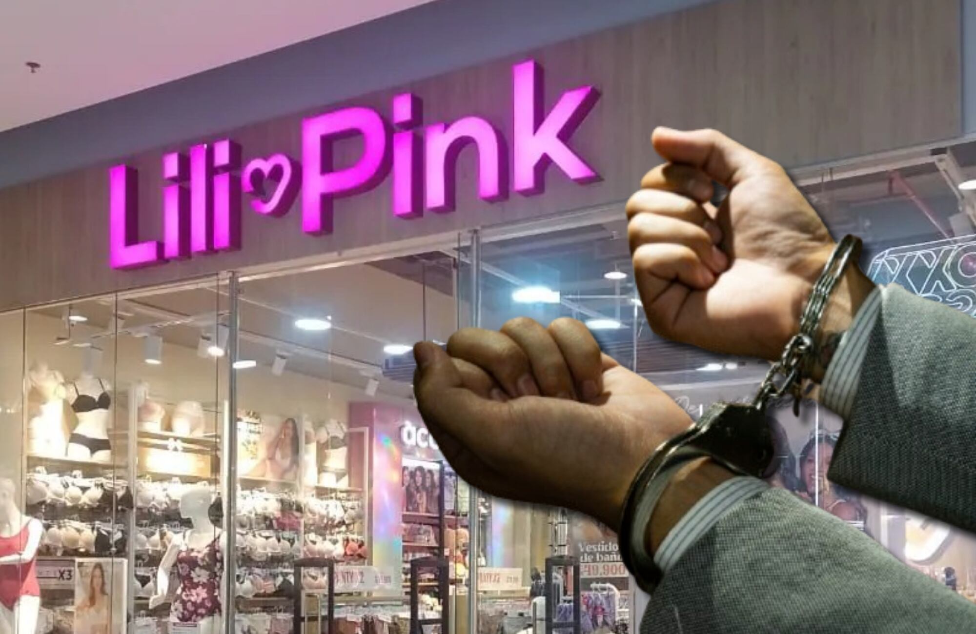 Almacén Lili Pink e imagen de referencia de capturado. Fotos: Tomada de las redes sociales de Lili Pink / Getty Images