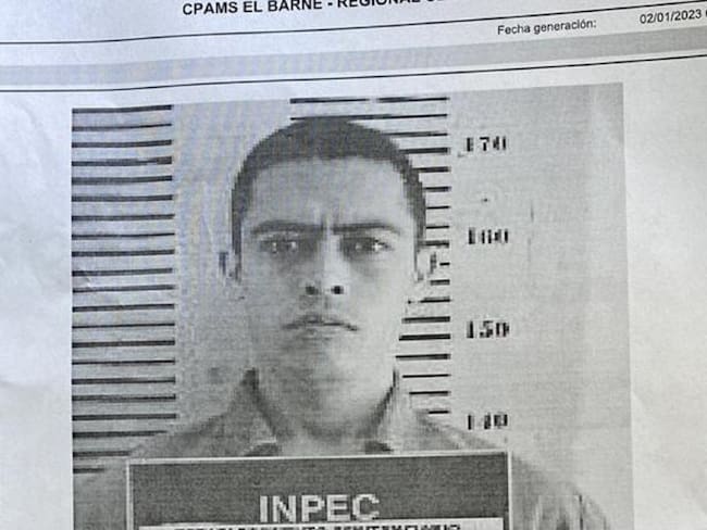 Braian Orlando Marín, alias &#039;La Firma&#039;. Se fugó de la cárcel de máxima seguridad de Cómbita, Boyacá