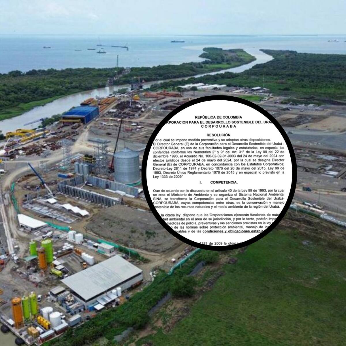 Con este decreto, se buscaba que Corpourabá volviera a frenar Puerto Antioquia