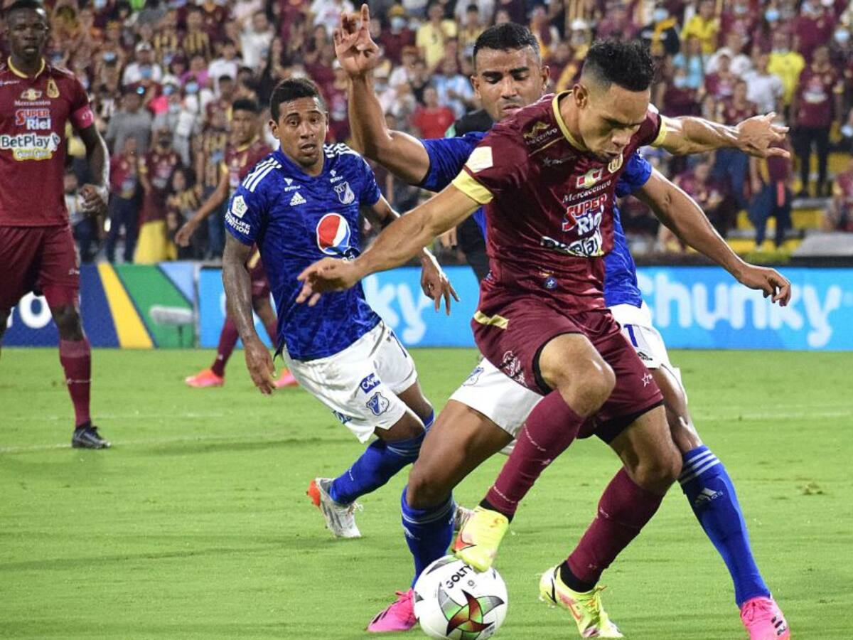 Con polémico penal, Millonarios perdonó al Tolima en Ibagué