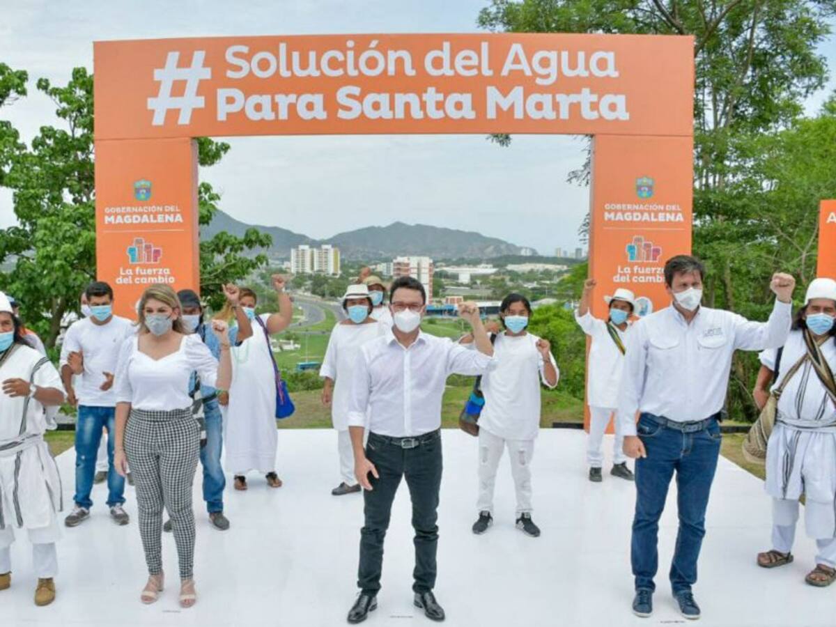 Caicedo y Virna dan soluciones al problema de falta de agua en Santa Marta