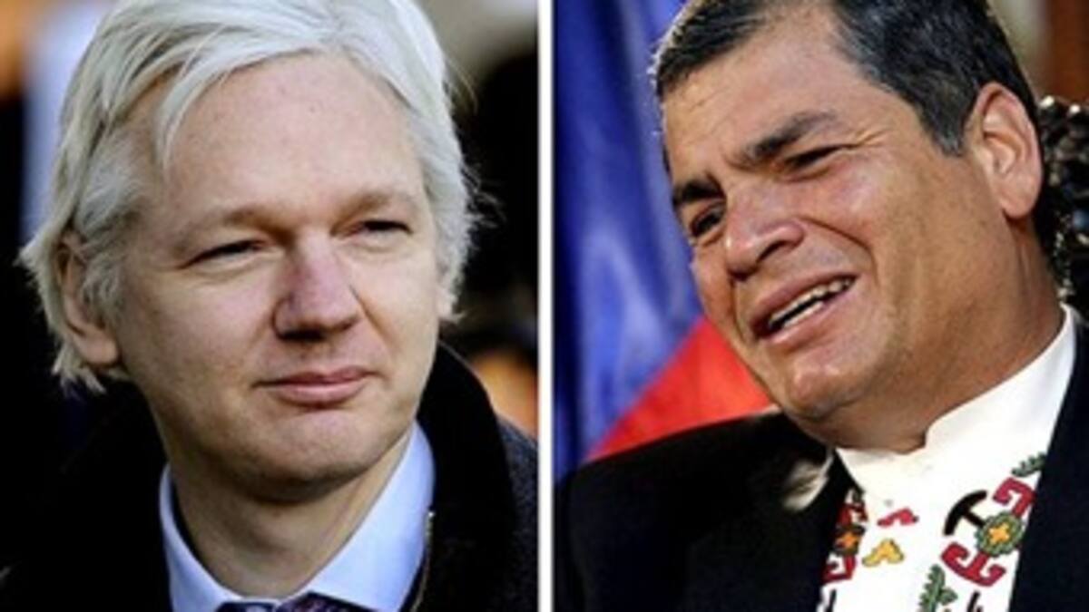 Correa desmiente haber dado asilo a Julián Assange
