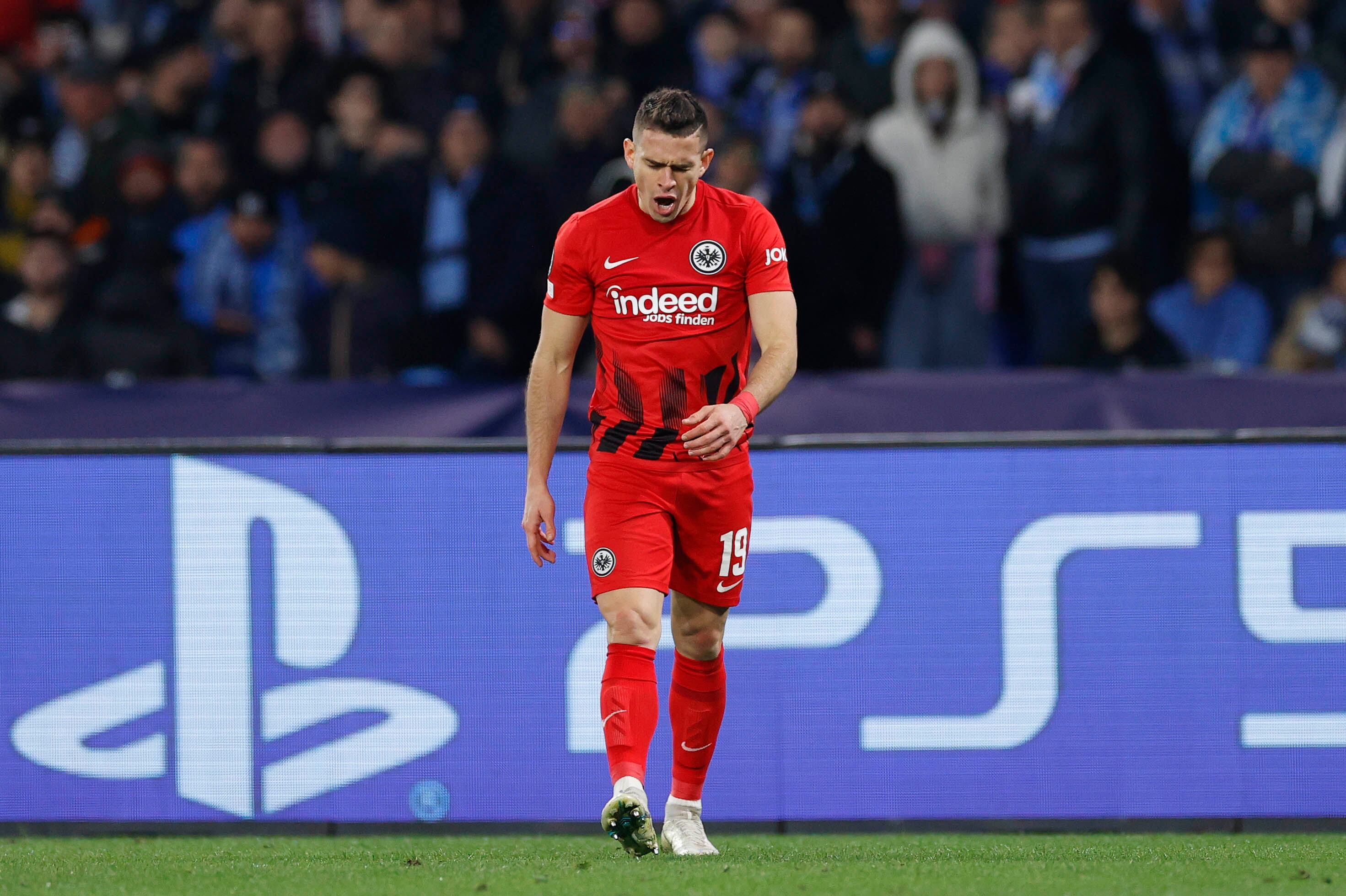 Rafael Santos Borré, delantero del Eintracht Frankfurt. (Photo by Matteo Ciambelli/DeFodi Images via Getty Images)
