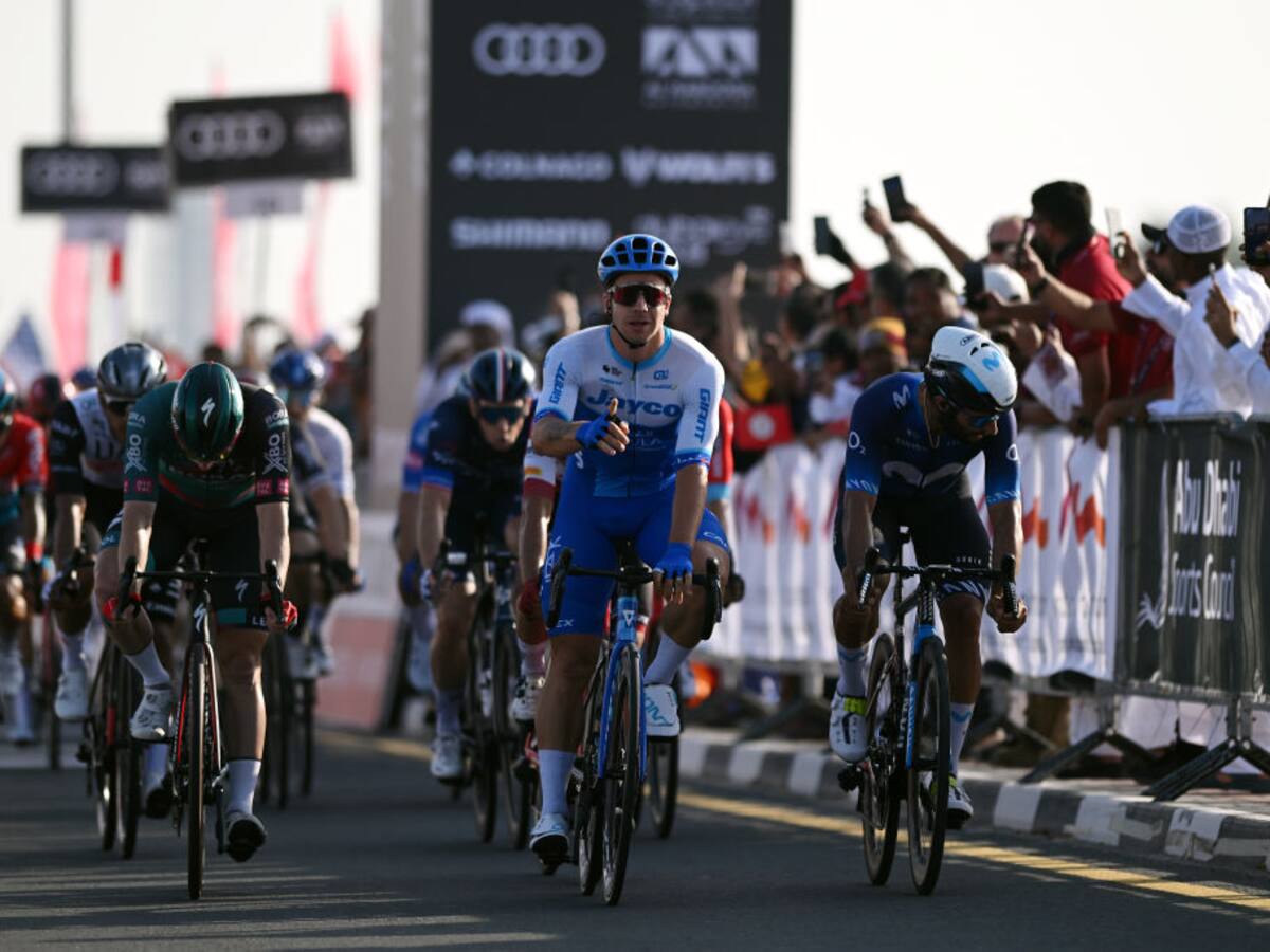 Fernando Gaviria se quedó al borde la victoria: segundo en la etapa 5 del UAE Tour