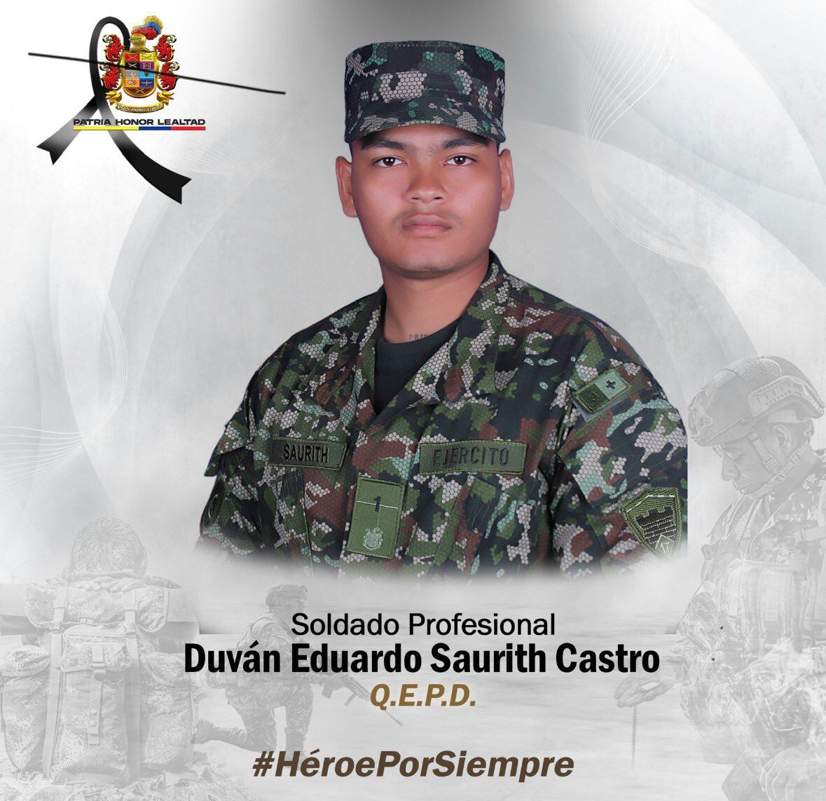 Duván Eduardo Saurith Castro, soddo asewsnado en Dabeiba- foto Séptima Dvisión del Ejército
