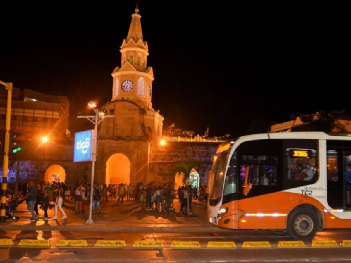 Año nuevo en Cartagena tendrá ruta especial de Transcaribe