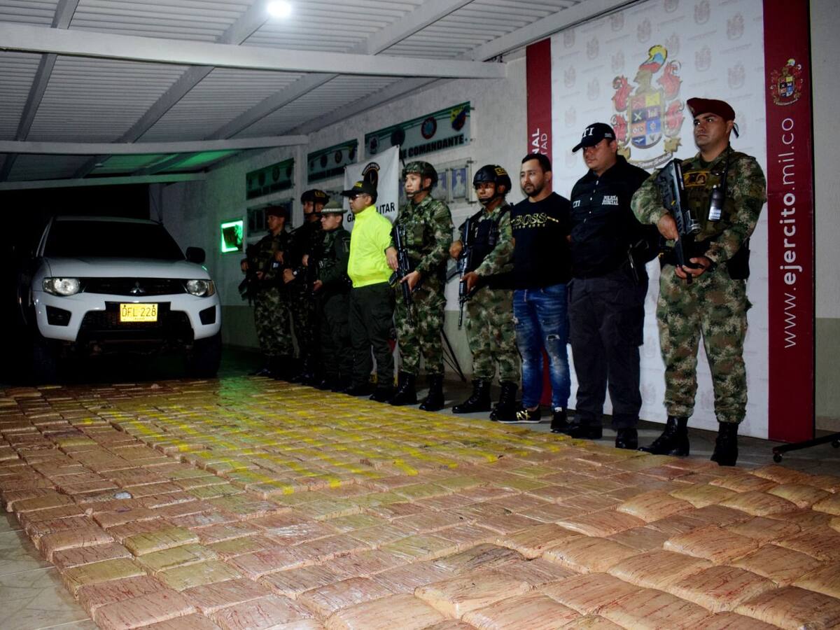 500 kilos de marihuana incautada en Caquetá serian comercializada en varios países