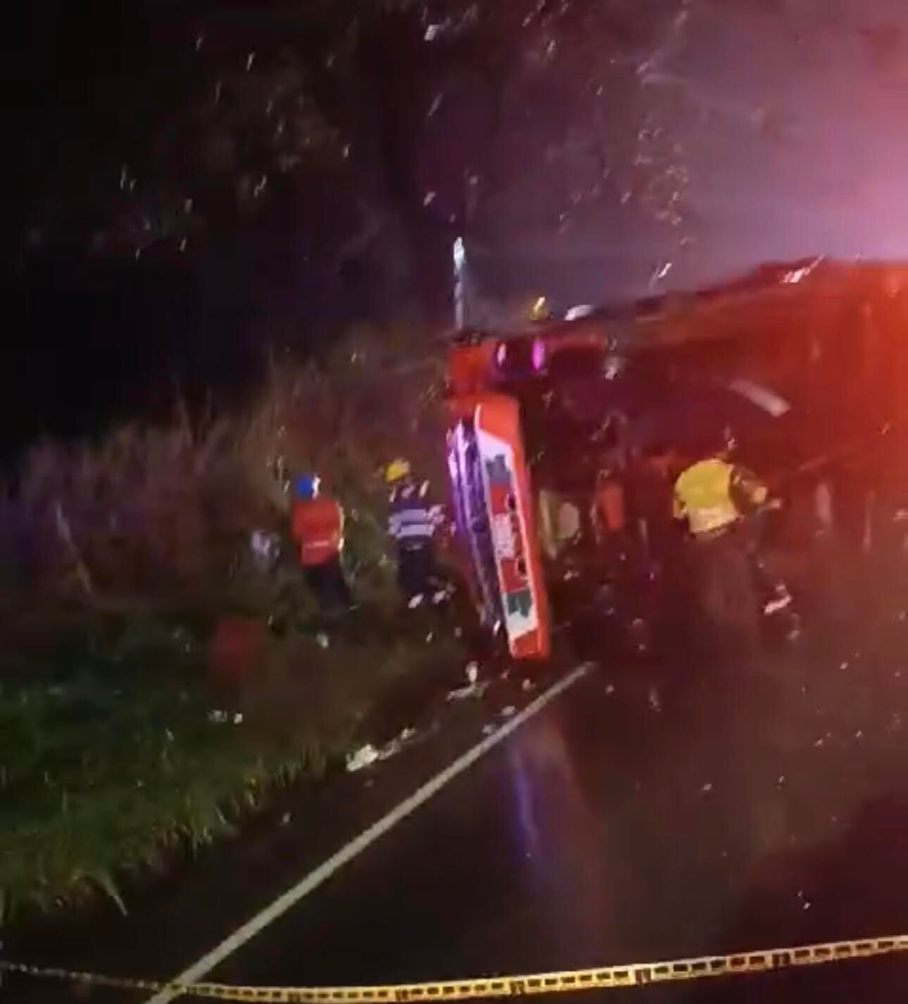 Los heridos fueron trasladados a centros asistencial y están bajo supervisión médica. Foto: Cortesía.