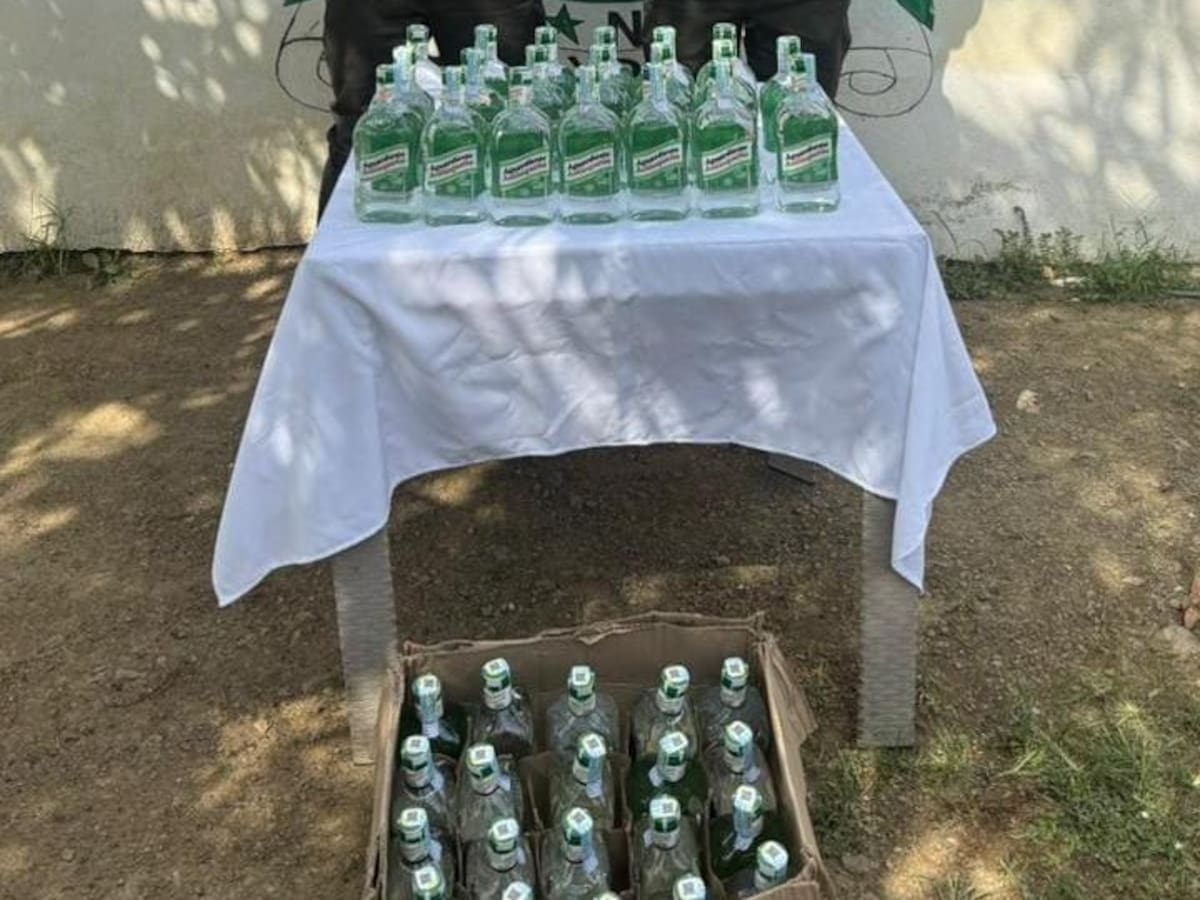 Incautan 40 botellas de licor adulterado que iban a ser distribuidas en un corregimiento de Montería
