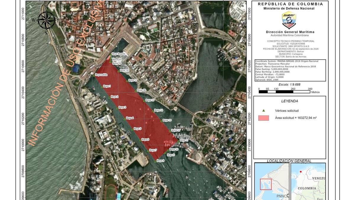 Restringida la navegación, el arribo y el zarpe de motonaves en la Bahía de las Ánimas este domingo