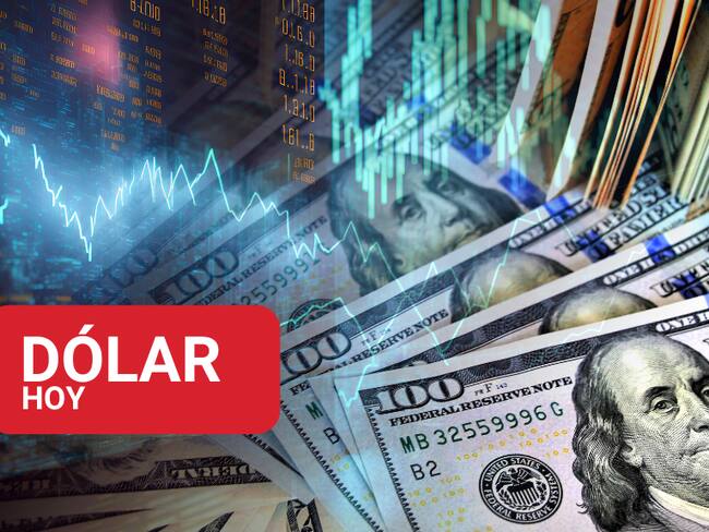 Billetes de dólares estadounidenses con ilustraciones de cifras y valores fluctuantes (Fotos vía Getty Images)