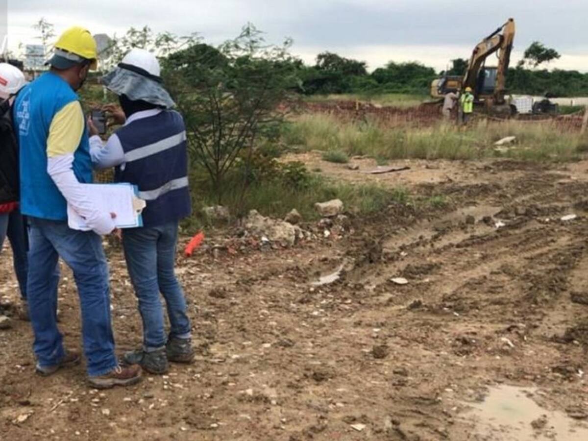 Inspección de Cardique busca evitar construcciones ilegales en zona norte
