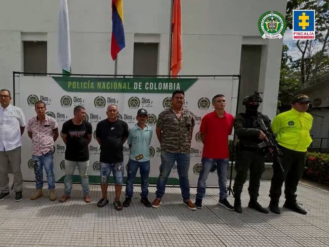 Captura de 8 presuntos integrantes de red criminal que envía cocaína desde Urabá a Estados Unidos. Foto: cortesía Fiscalía
