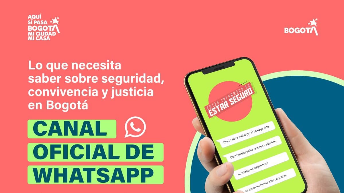 Secretaría de Seguridad de Bogotá lanza canal de WhatsApp: recibirán información en tiempo real