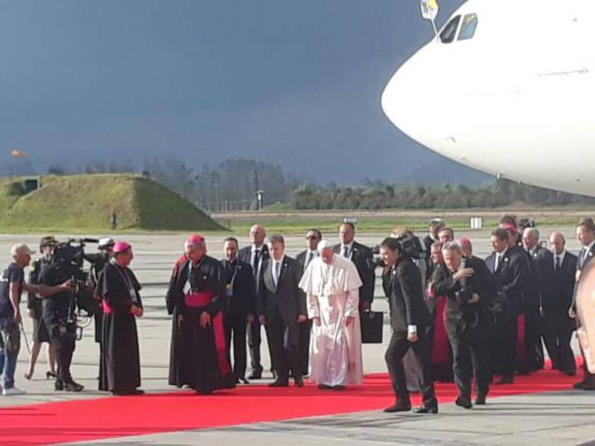 Así fue el recibimiento al Papa Francisco