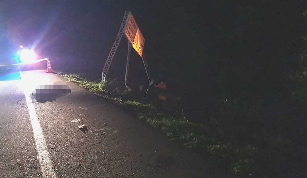 En el lugar del accidente murió el niño de 2 años. 