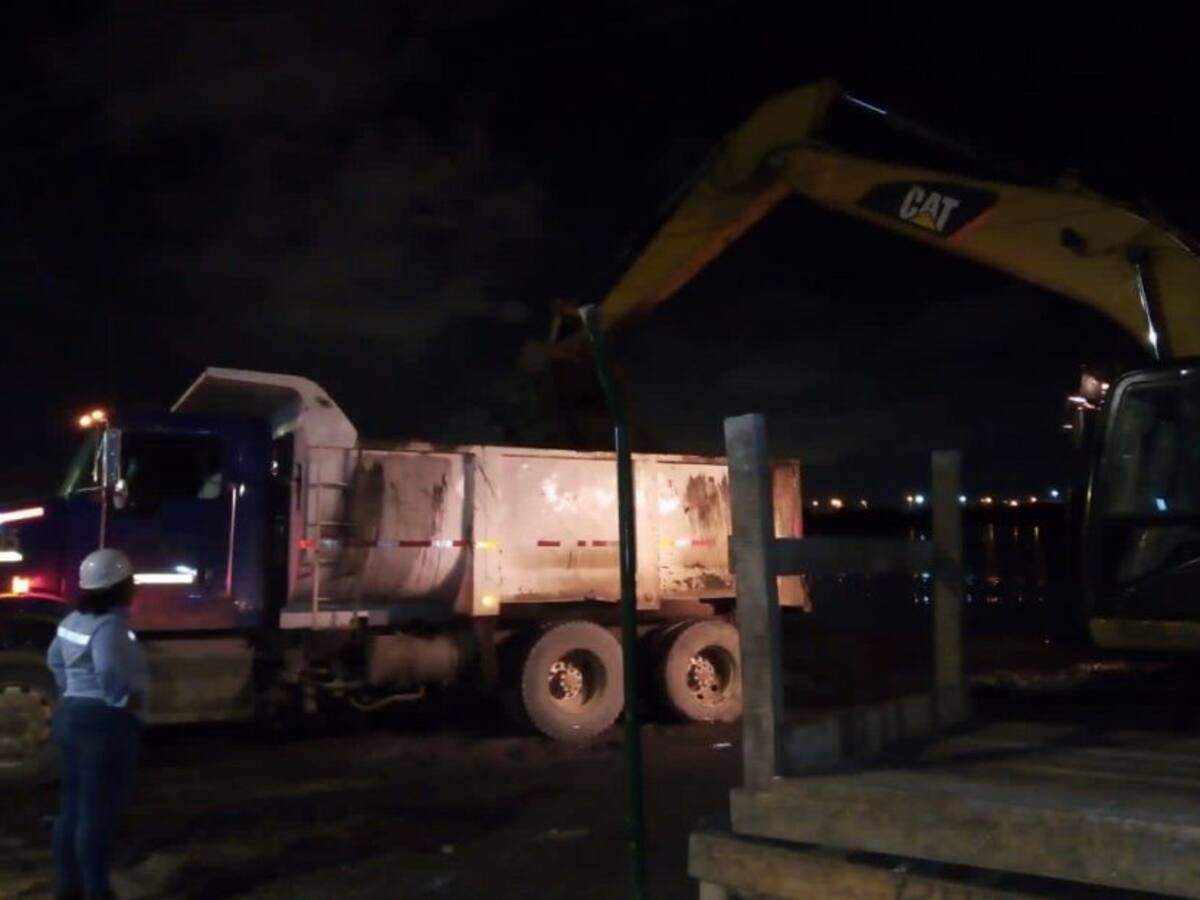 Cerca de 10.000 m3 de material han sido retirados en Ciénaga de Las Quintas